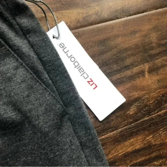NEW Liz Claiborne Gray Pants | Petite | Petite Pants | Petitie Gray Pants - Picture 8 of 11